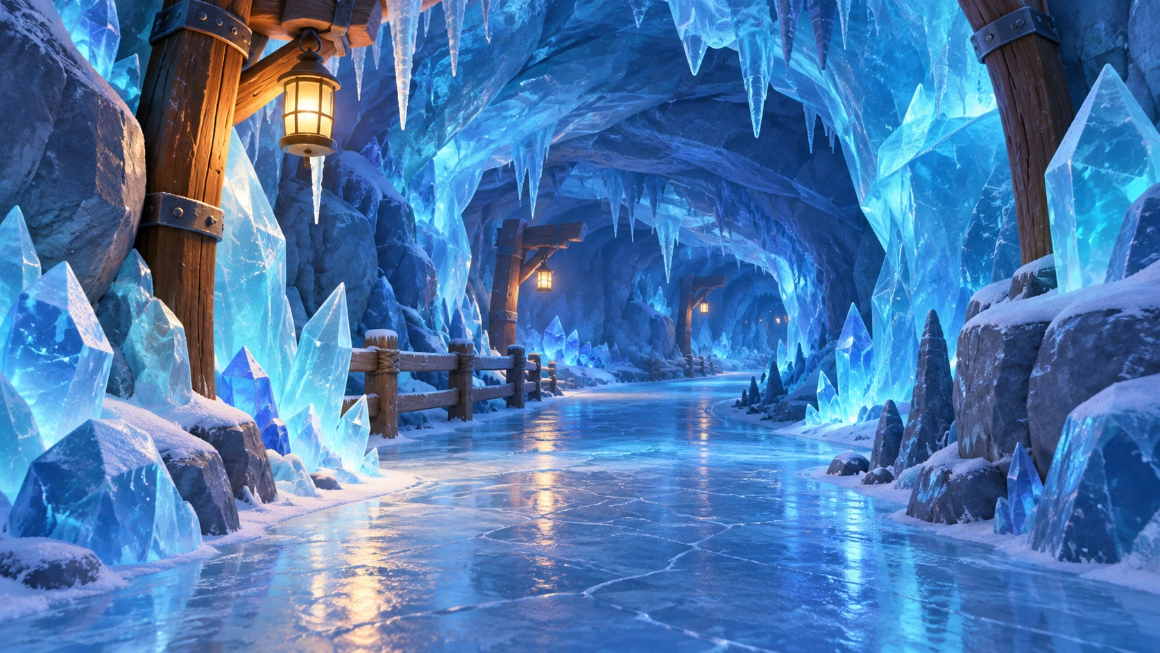 こおりのどうくつの風景